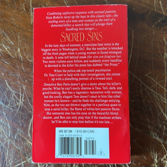 Nora Roberts 'Sacred Sins' Book - Picture 2 of 3